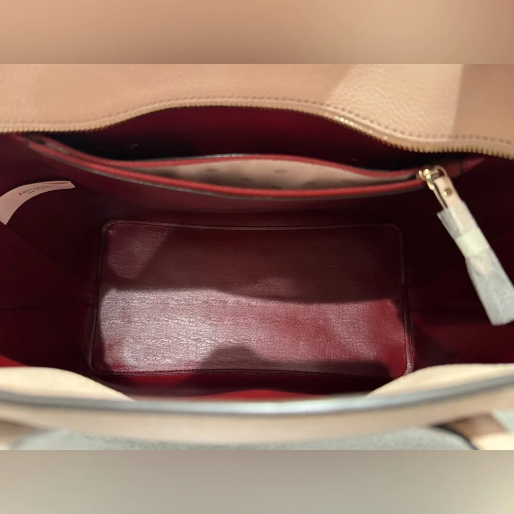 Kate Spade Margaux Large Tote, Pale Vellum (Pink) - Picture 8 of 16